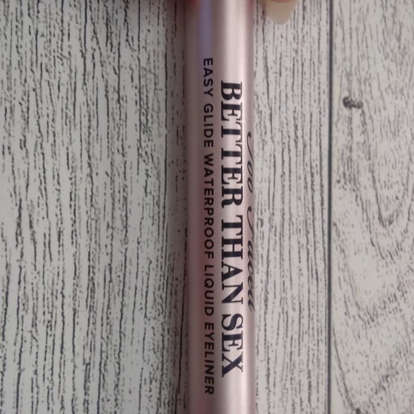 🦋5/$25 TOO FACED Better Than Sex Waterproof Eyeliner Deepest Black .01oz NEW - Picture 4 of 9